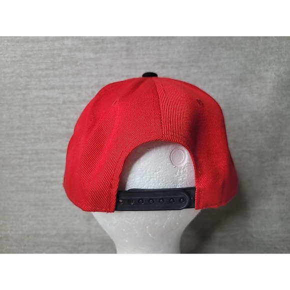 Fox Racing Motocross Red Black White Snapback Hat Cap - Picture 5 of 7